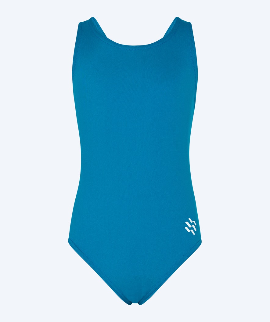 Watery swimsuit for girls - Eco Poolparty - Nordic Blue