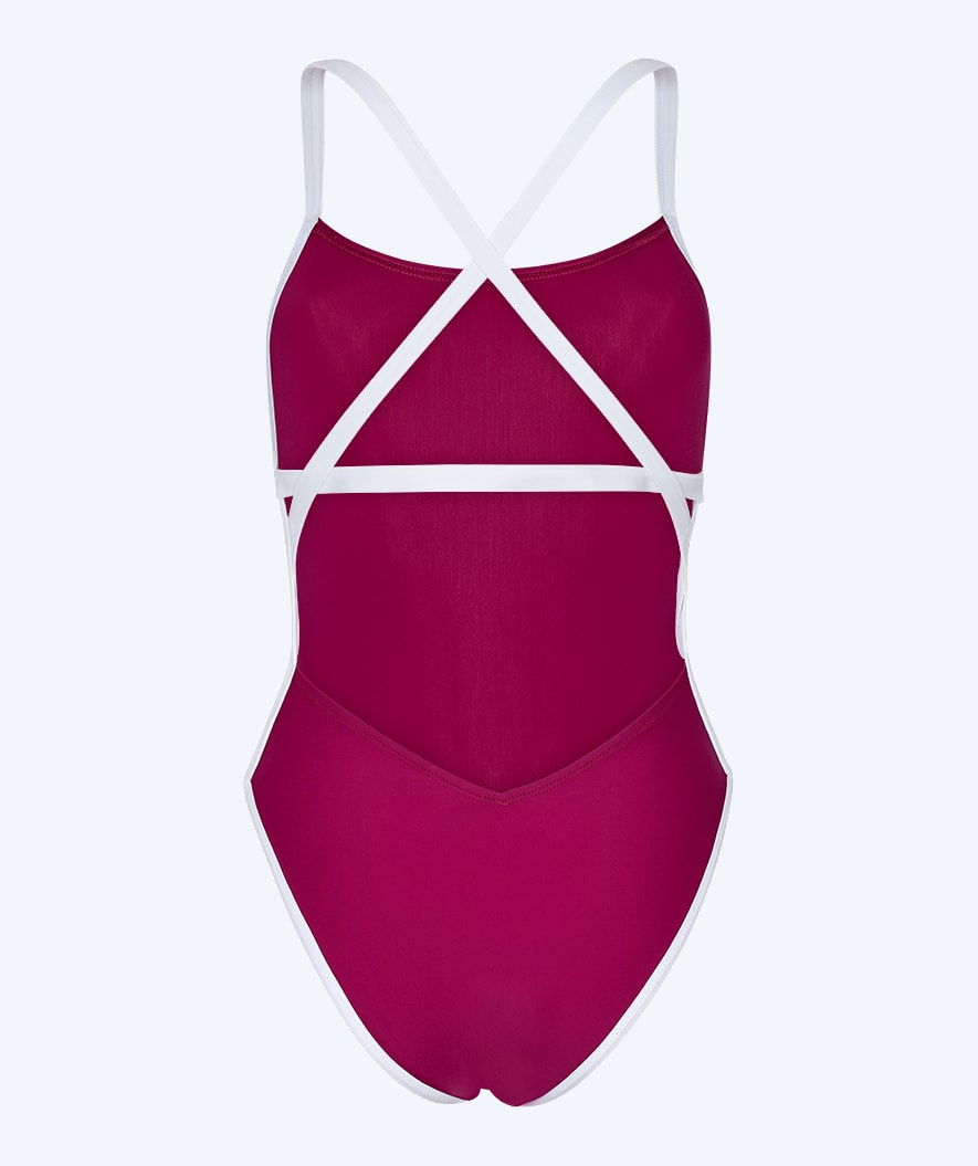 Watery swimsuit for women - Eco Sunkissed Solid - Ruby Red