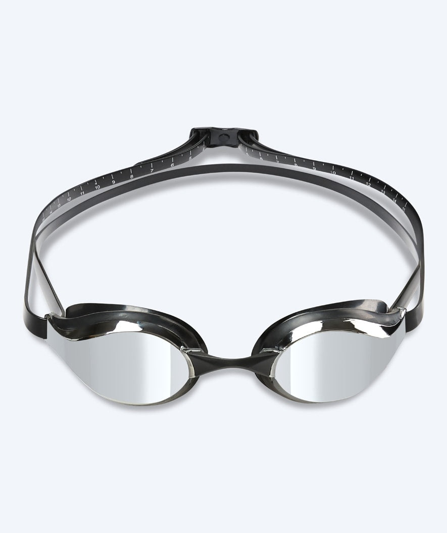 Watery Elite swim goggles - Poseidon Mirror - Black/silver