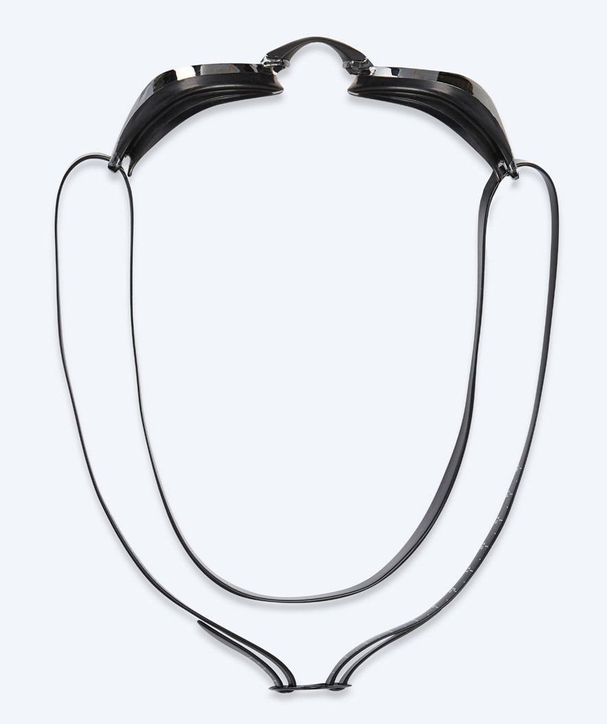 Watery Elite swim goggles - Poseidon Mirror - Black/silver