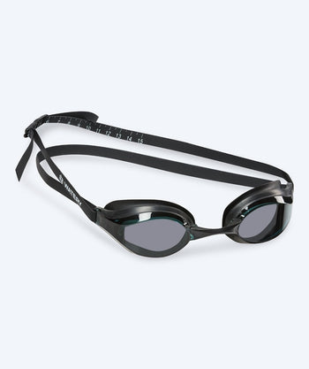 Watery Elite swim goggles - Poseidon - Black/smoke