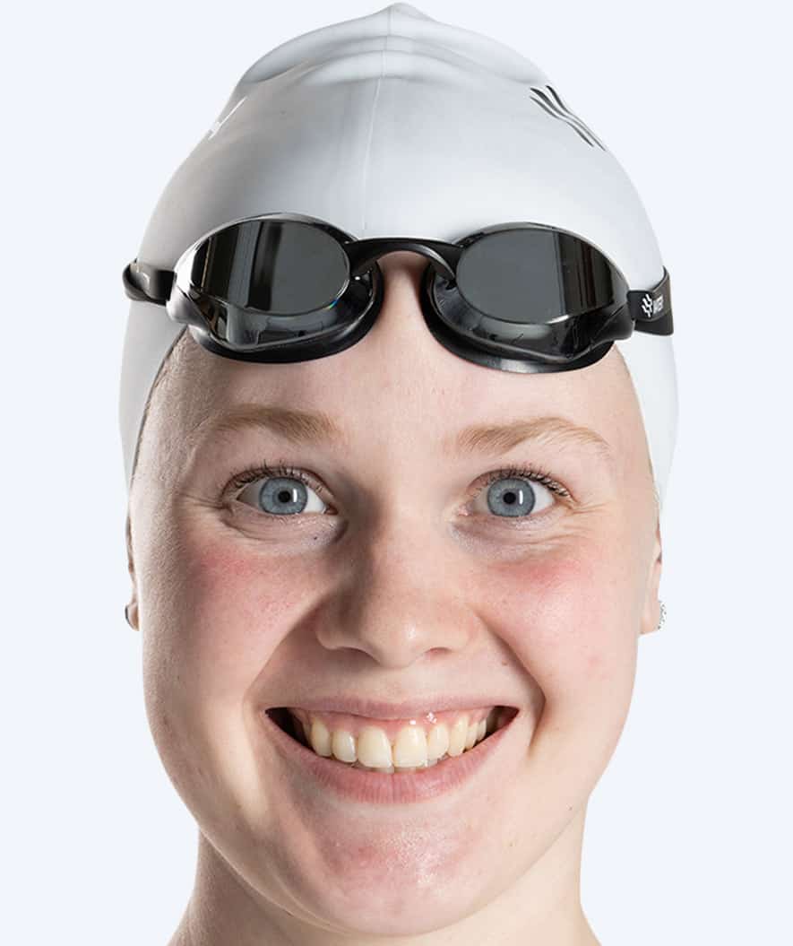 Watery Elite swim goggles - Poseidon Ultra Mirror - Black/silver