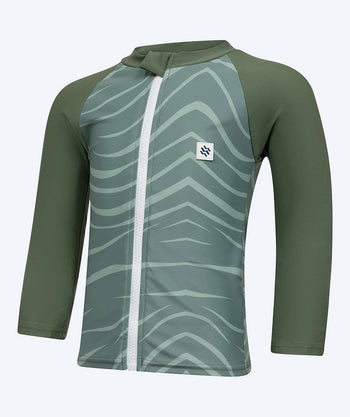 Watery UV-shirt for kids - Fjord Long Sleeve Rashguard - Green