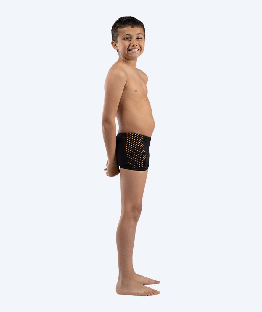 Watery swim trunks for boys - Flaming Vegas Eco - Orange Sporty