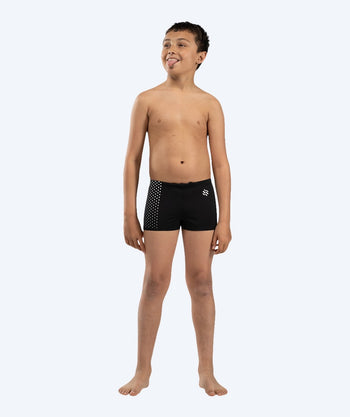 Watery swim trunks for boys - Flaming Vegas Eco - White Sporty