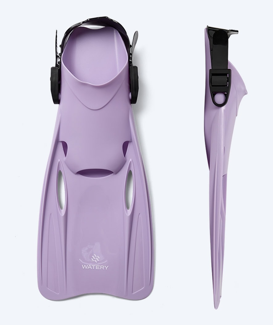 Watery diving fins for kids/junior (27-38) - Fleetwood - Purple