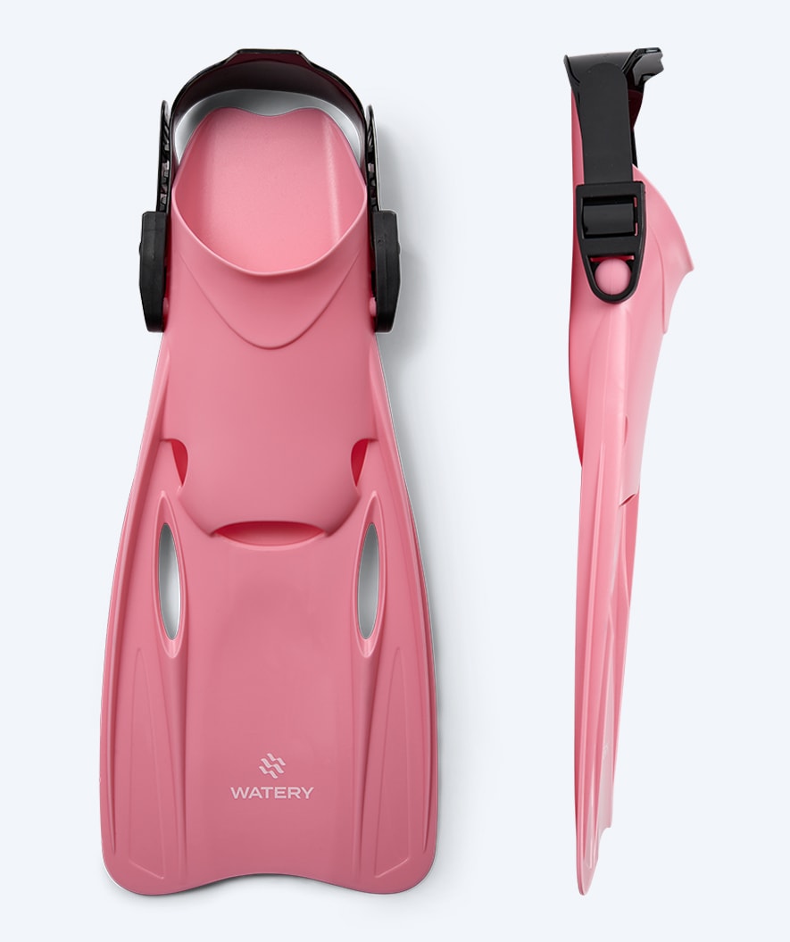 Watery diving fins for kids/junior (27-38) - Fleetwood - Light pink