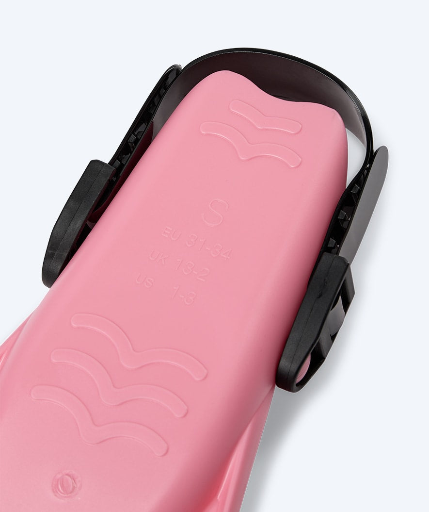 Watery diving fins for kids/junior (27-38) - Fleetwood - Light pink