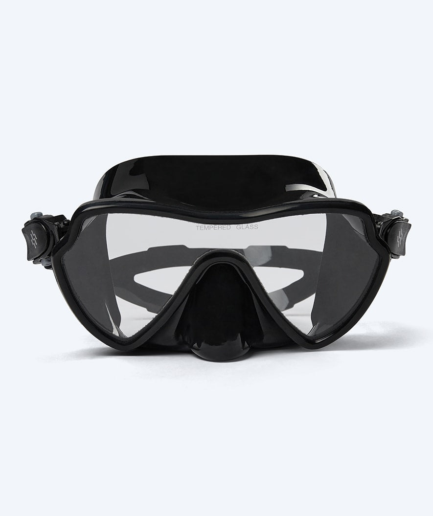 Watery diving mask for adults (from 12 years) - Fraser - Black
