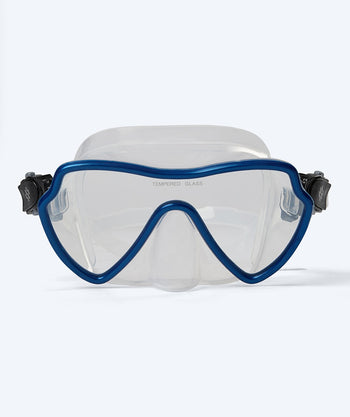 Watery diving mask for adults (from 15 years) - Fraser - Blue/clear