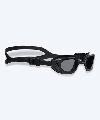 Watery exercise swim goggles - Fraser - Black (Smoke lens)