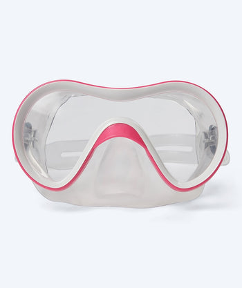 Watery diving mask for junior (8-15) - Gobie - Pink/clear