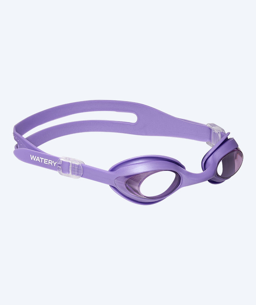 Watery swimming goggles for kids - Goose - Purple