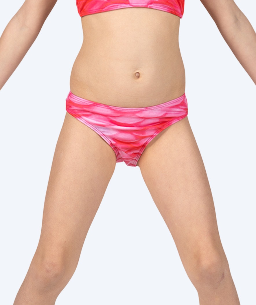 Watery mermaid bikini bottom for girls - Pink Blush