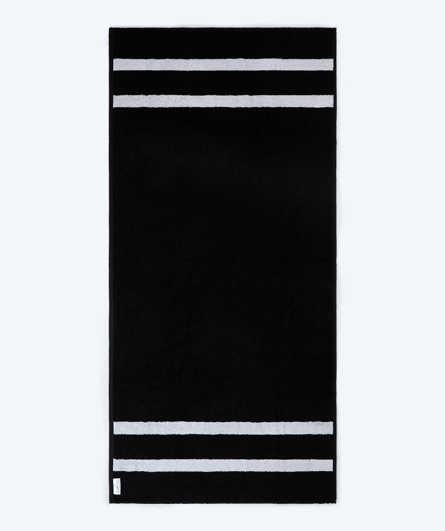 Watery beach towel - Heat Swim Cotton - Deep Black