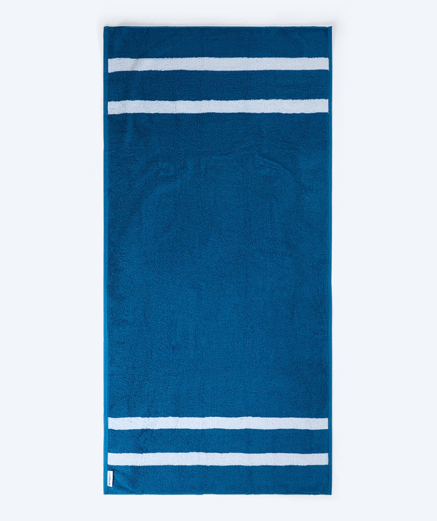 Watery beach towel - Heat Swim Cotton - Delta Blue