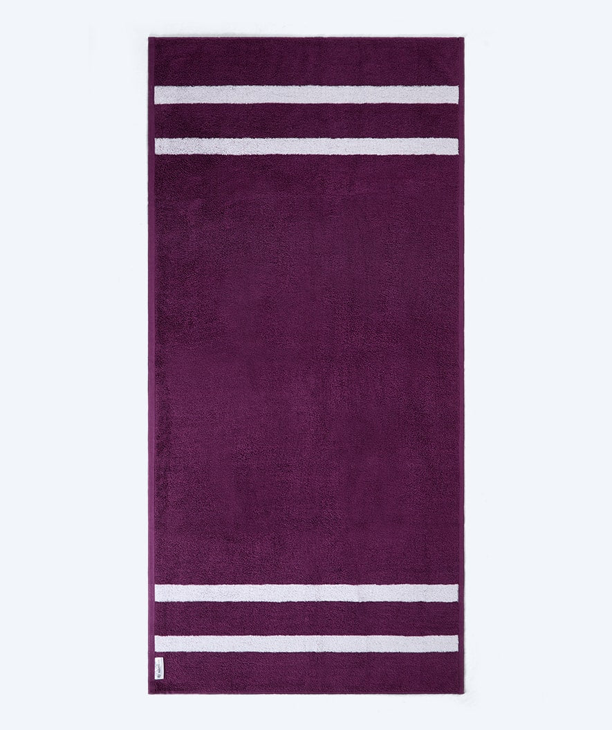 Watery beach towel - Heat Swim Cotton - Hydra Purple