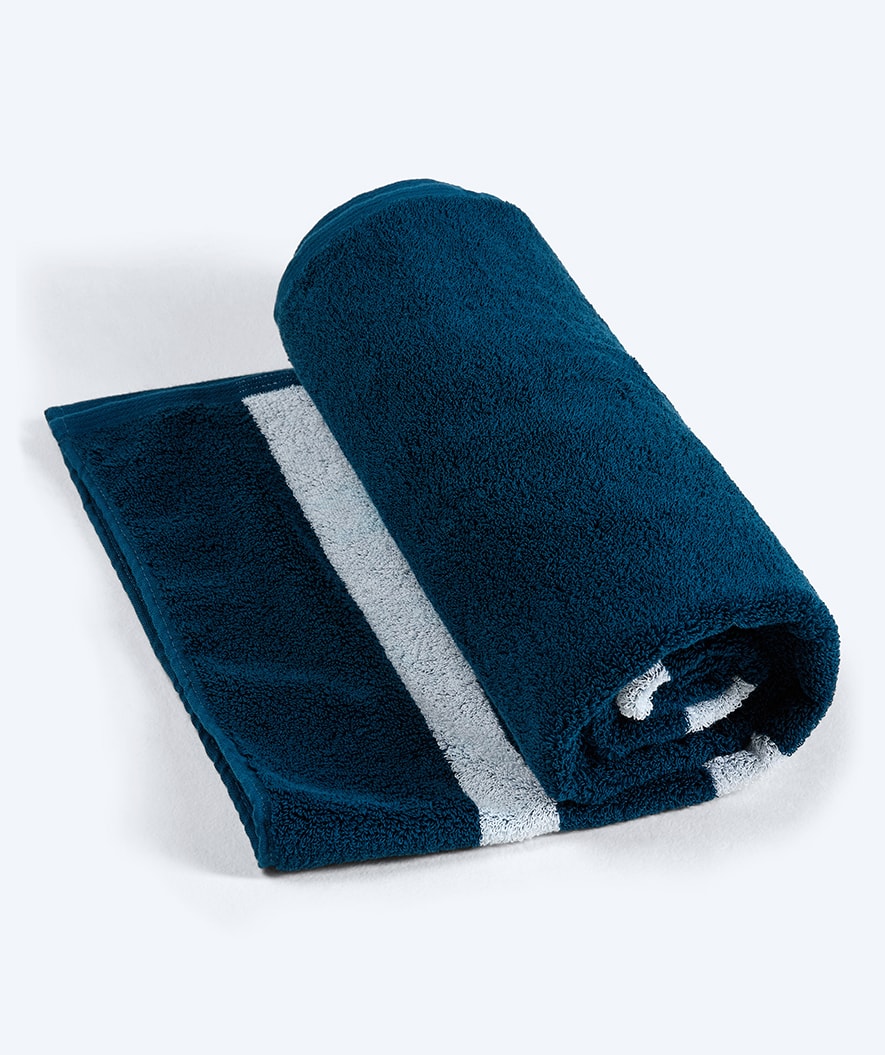 Watery beach towel - Heat Swim Cotton - Ocean Blue