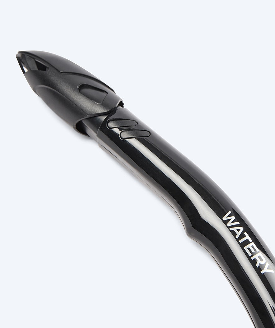 Watery semi-dry snorkel for adults - Hudson - Black