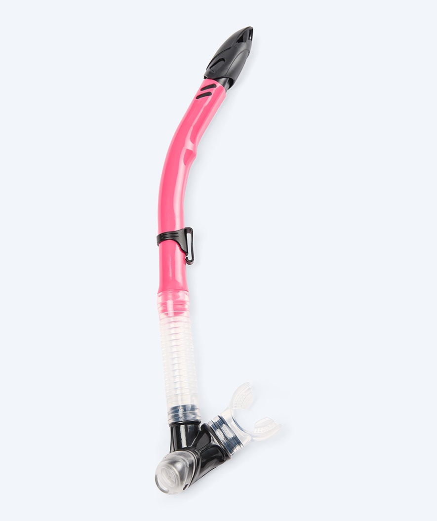 Watery semi-dry snorkel for adults - Hudson - Red/pink