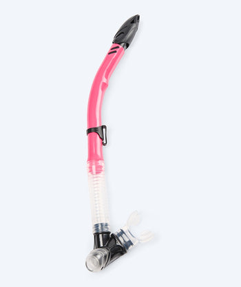 Watery semi-dry snorkel for adults - Hudson - Red/pink
