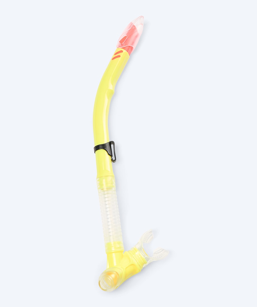 Watery semi-dry snorkel for adults - Hudson - Yellow