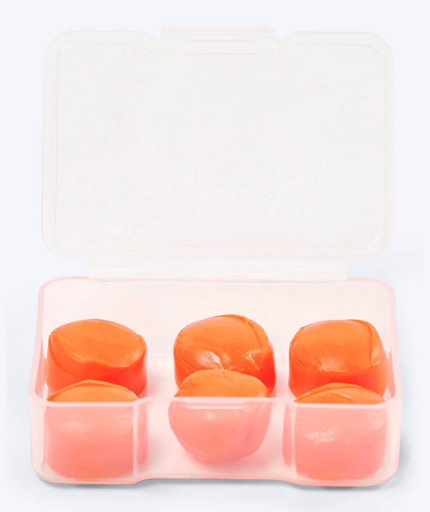 Watery earplugs for kids - Indra 3 pairs - Orange