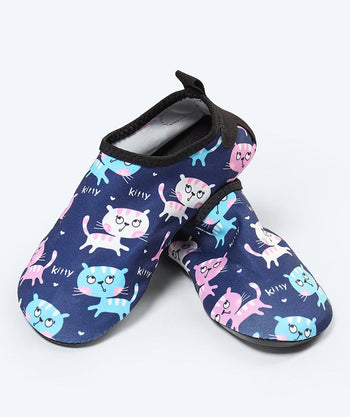 Watery swim socks for kids - Irving - Cats