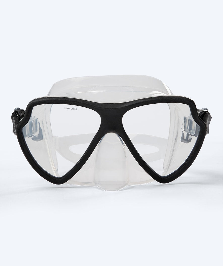 Watery diving mask for adults (from 15 years) - Itzel - Black