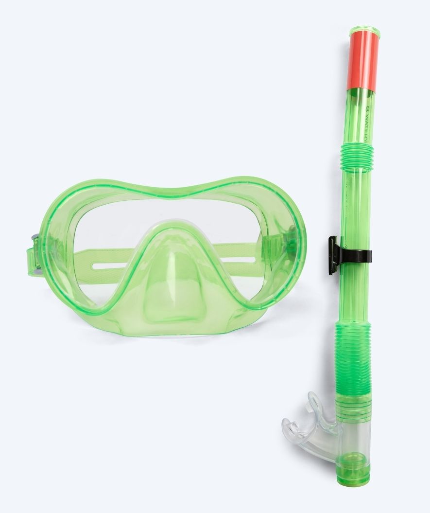 Watery Combo snorkel set for junior (8-15) - Jubal - Green