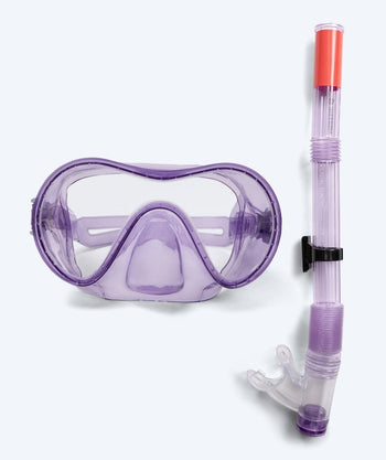 Watery Combo snorkel set for junior (8-15) - Jubal - Purple