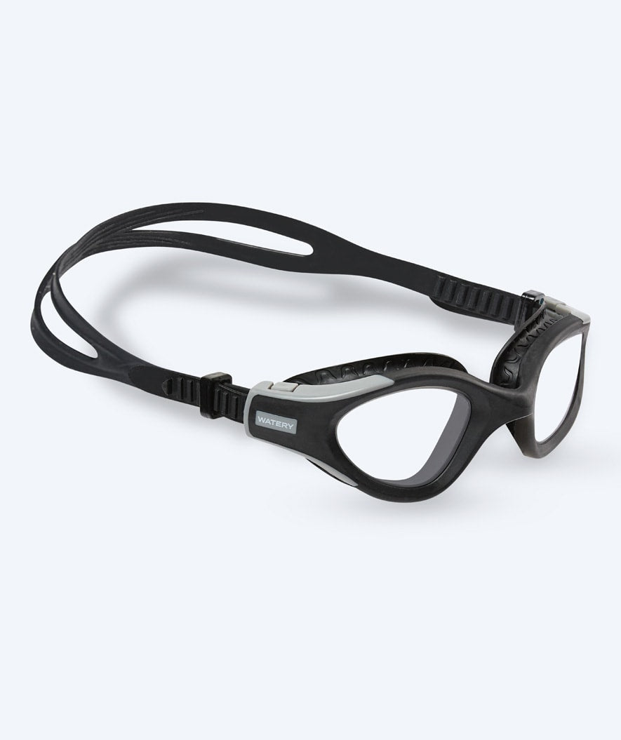 Watery training swimming goggles - Kelvin Active - Black/clear
