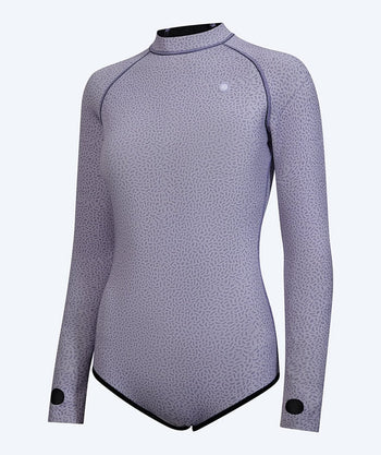 Watery neoprene springsuit for women - Lady Open Back - Purple