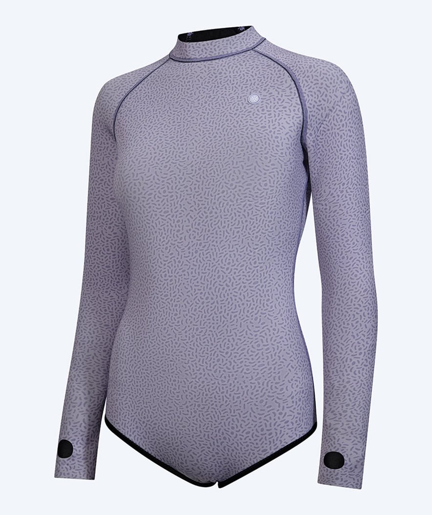 Watery neoprene springsuit for women - Lady Open Back - Purple