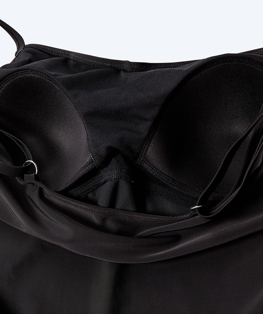 Watery skirted swimsuit for women - Lana - Black