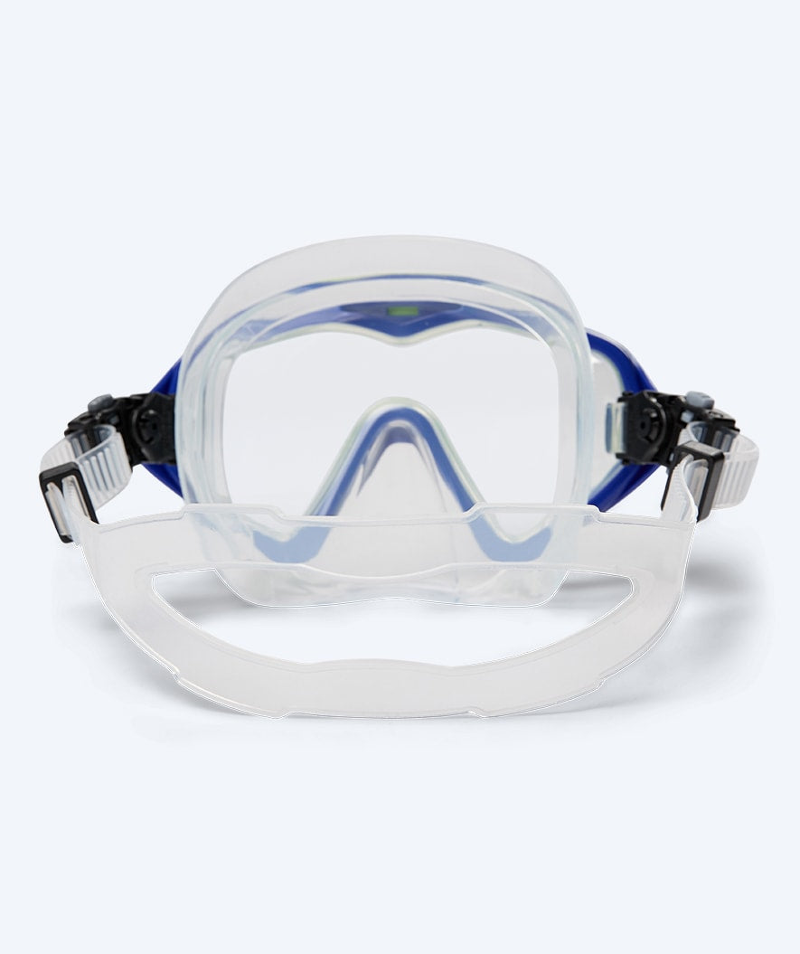 Watery Combo snorkel set for adults (from 15 years) - Leach Pro - Blue/yellow