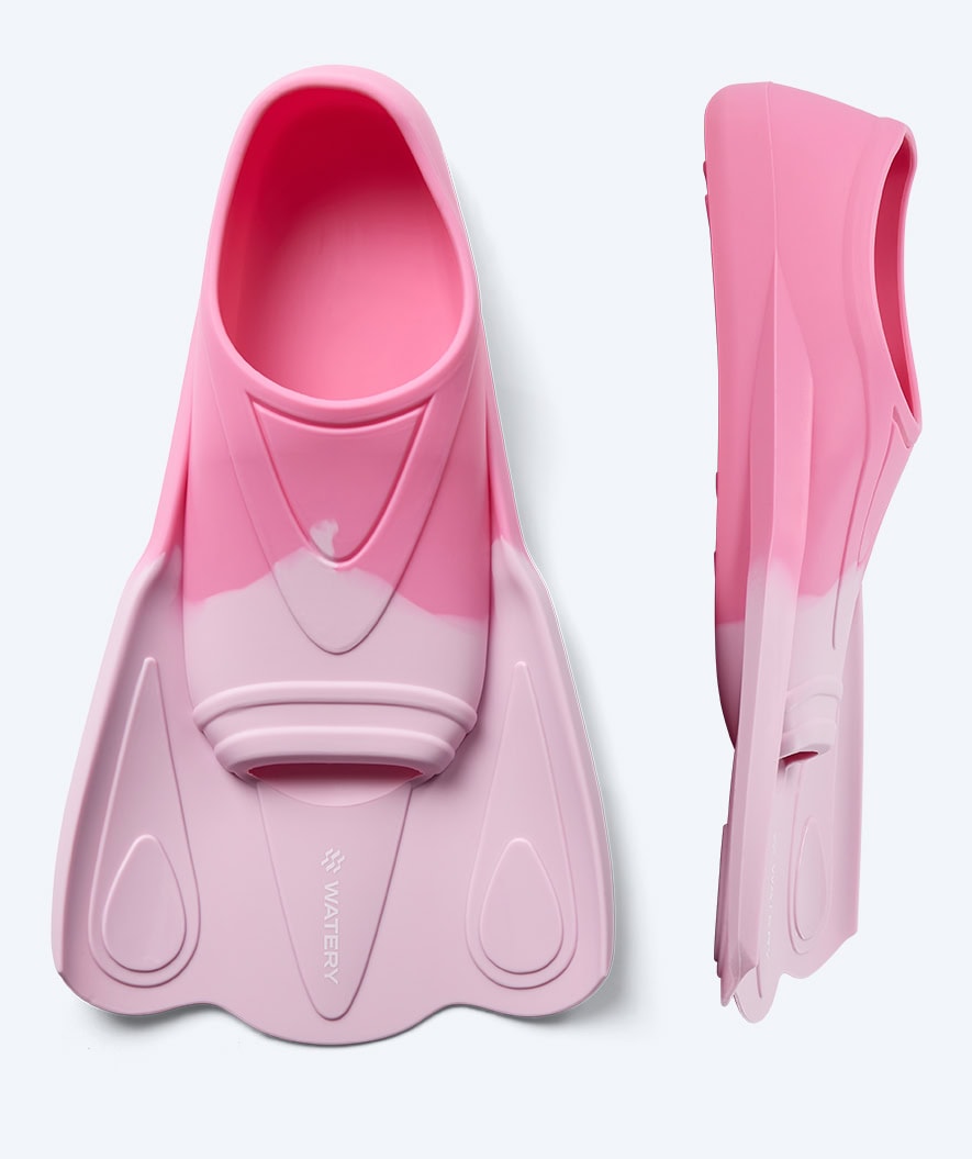 Watery swim fins for kids - Leander - Light pink