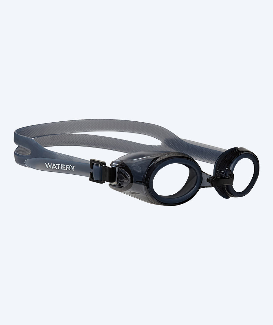Watery swimming goggles for adults with astagmatism - Longitude - Black/clear