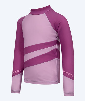 Watery UV-shirt for kids - Manami Long Sleeved Rashguard - Atlantic Purple