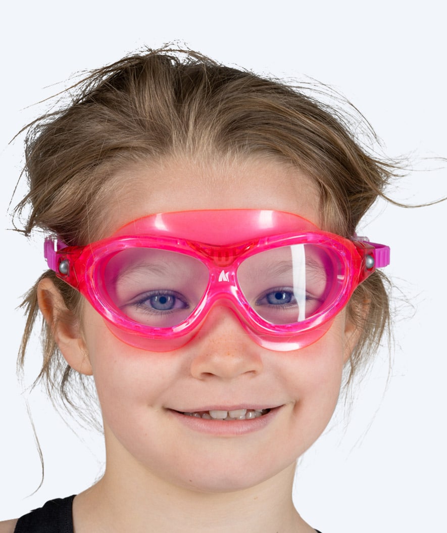 Watery swimming goggles for kids - Mantis 2.0 - Atlantic Pink/clear