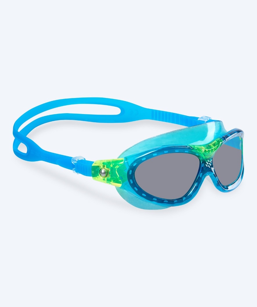 Watery swim goggles for kids - Mantis 2.0 - Blue/smoke