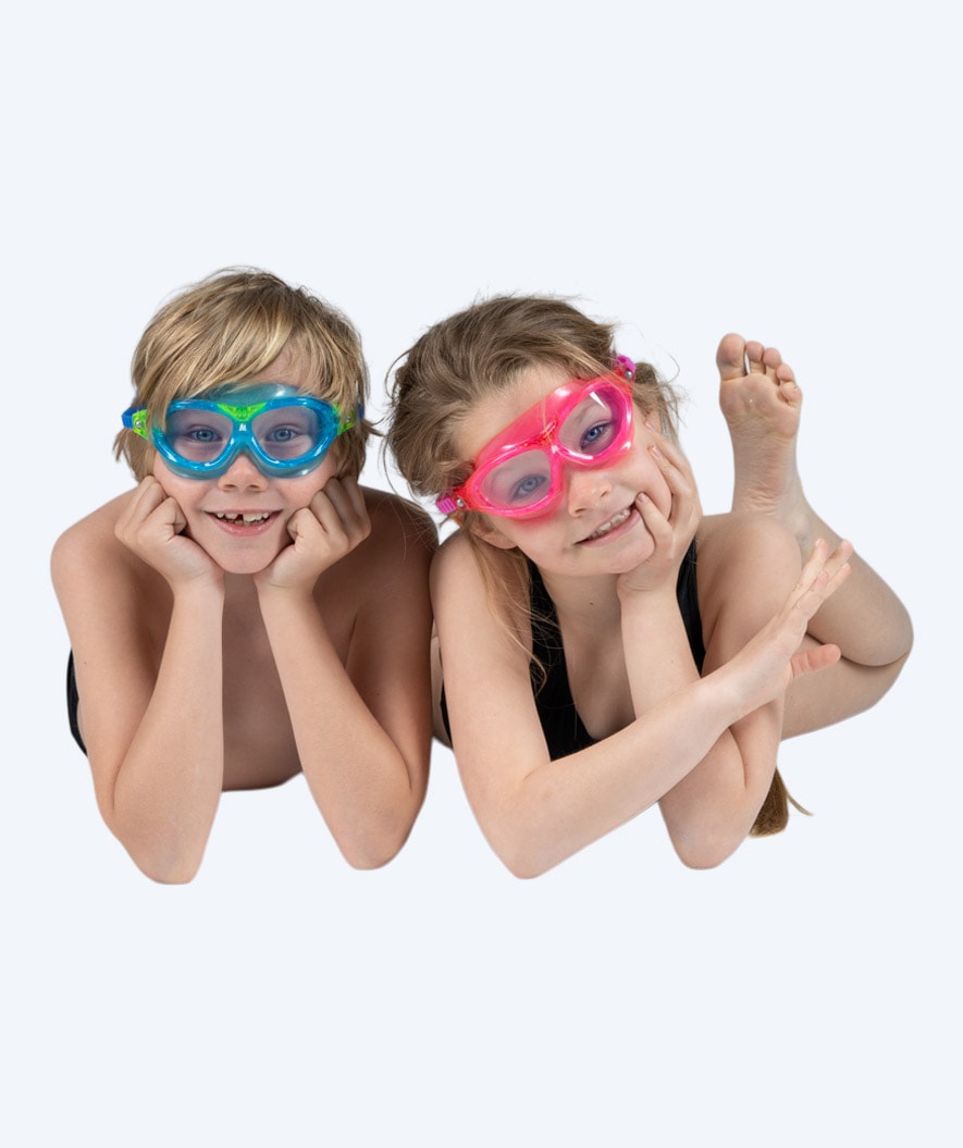 Watery swimming goggles for kids - Mantis 2.0 - Atlantic Pink/clear