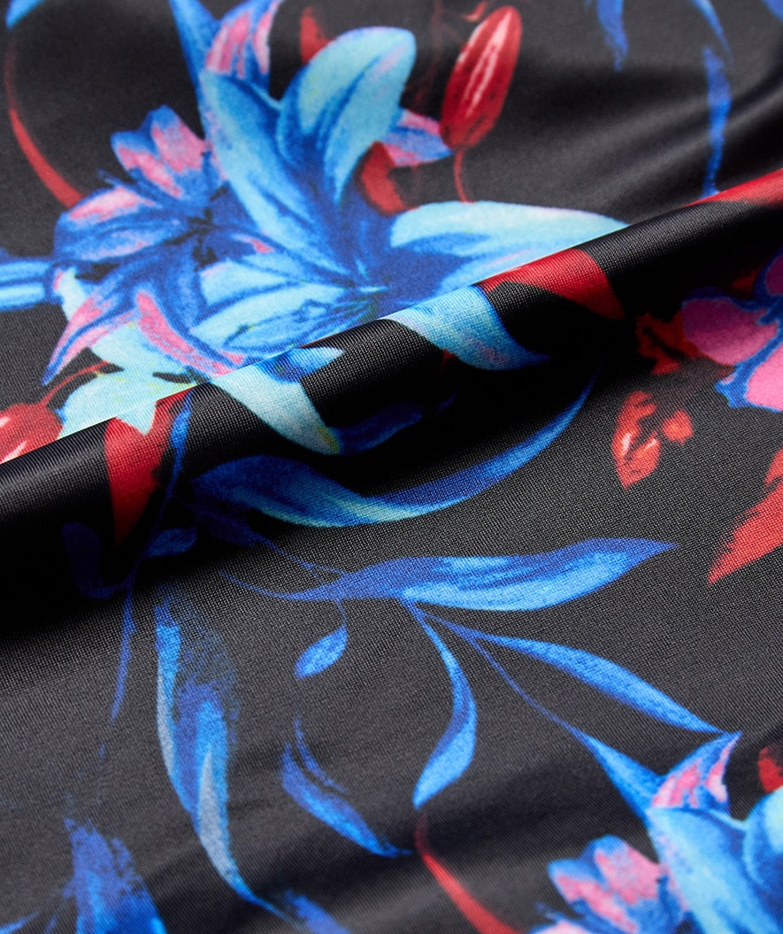 Watery plus size swimsuit for women - Marilla - Arvia Blue