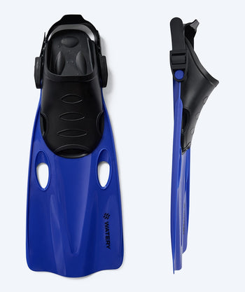 Watery diving fins for adults - Masika - Blue