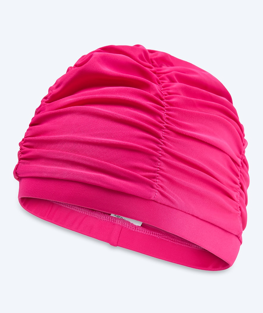 Watery swim cap with drapes - Maxwell - Rose Red