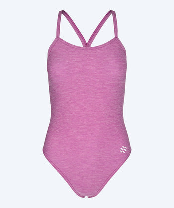 Watery swimsuit for women - Melange Freestyler - Ruby Red
