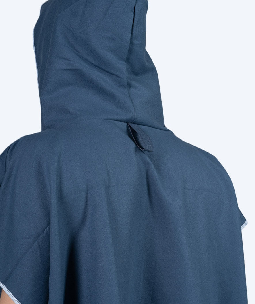 Watery bathing poncho for adults - Microfiber - Dark blue