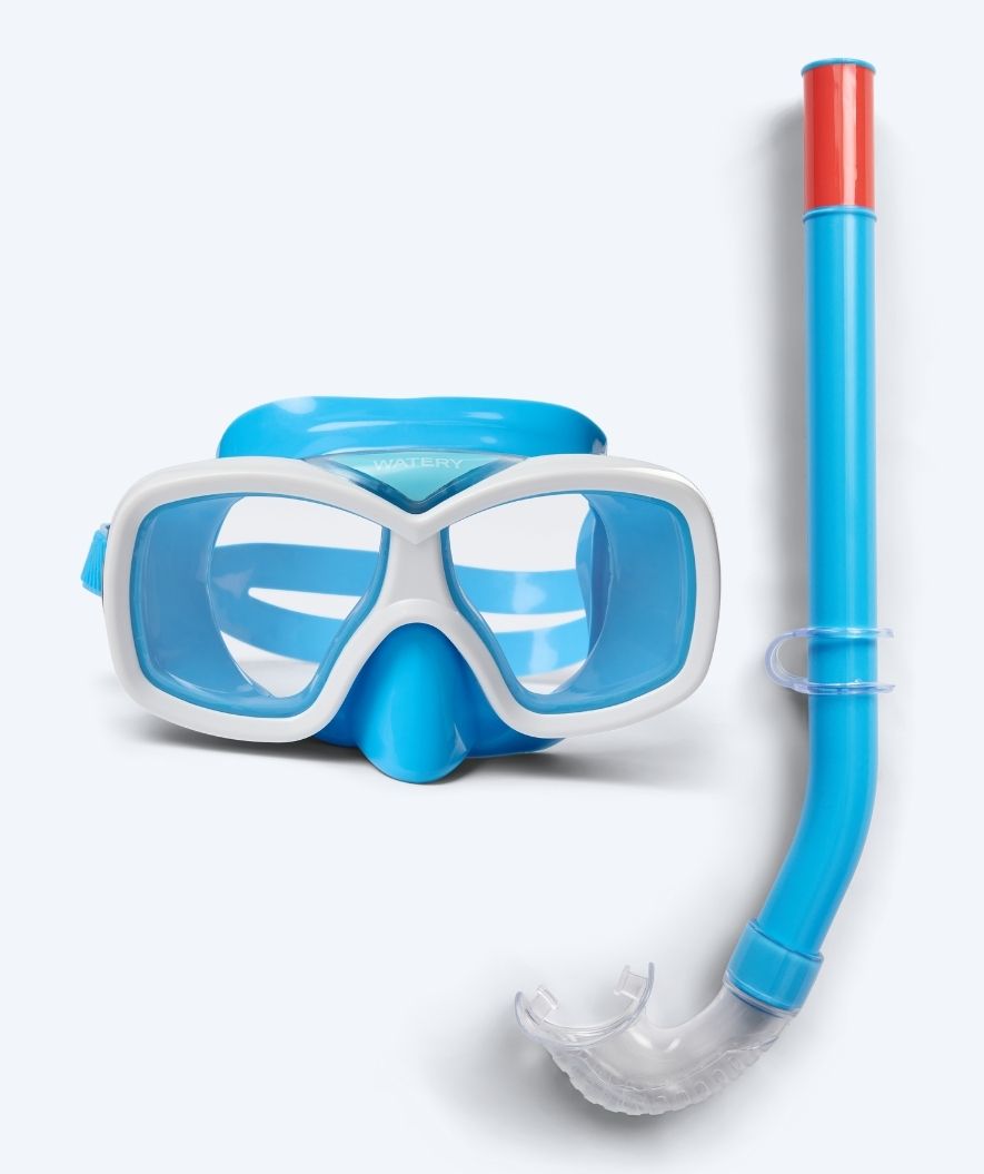 Watery Combo snorkel set for junior (8-15) - Misu - Blue