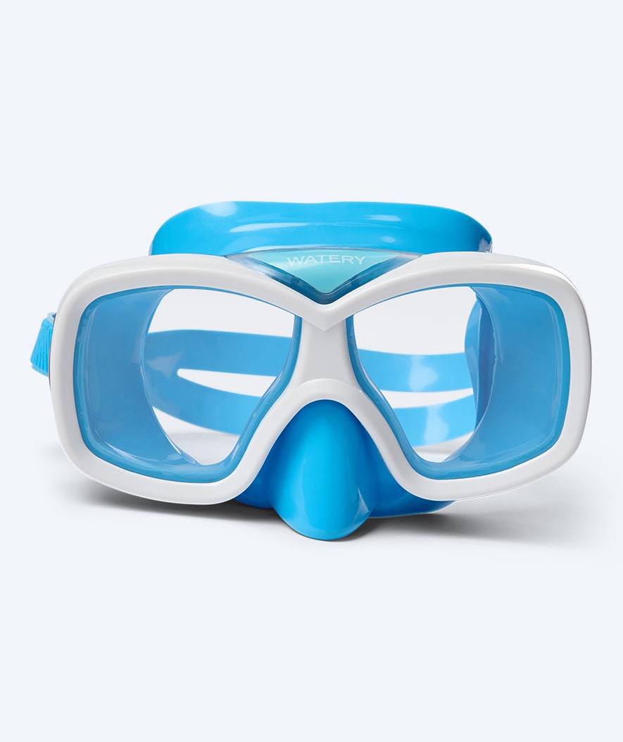 Watery diving mask for junior (8-15) - Misu - Blue/white