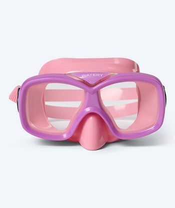 Watery diving mask for juniors - Misu - Pink/purple